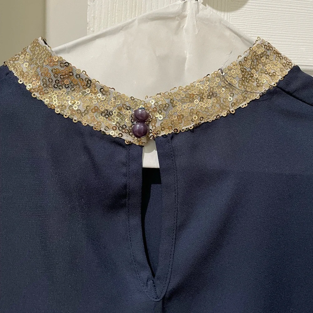 Navy blue blouse - Picture 5 of 12